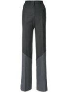 Circus Hotel Panelled Loose Fit Tailored Trousers - Grey