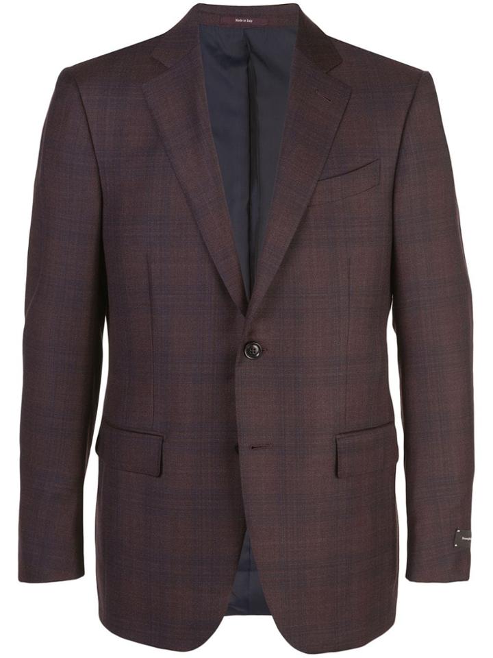 Ermenegildo Zegna Plaid Blazer - Purple