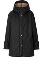 Burberry Kingdom Print Showerproof Hooded Coat - Black