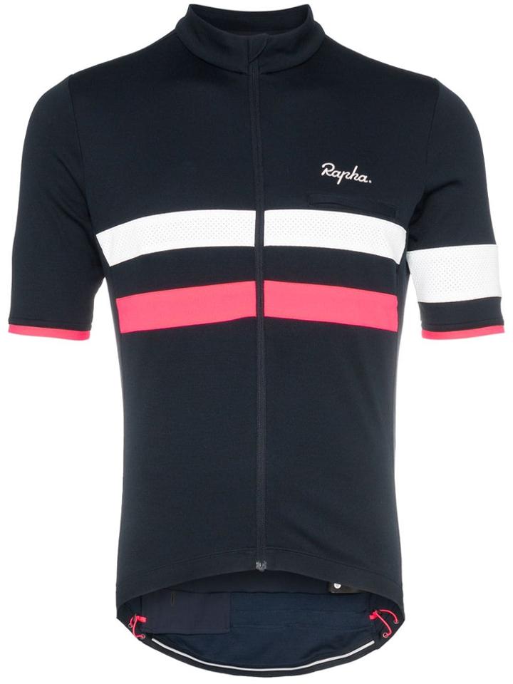 Rapha Brevet Jersey Striped Top - Blue