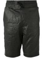 Alexandre Plokhov Leather Shorts, Men's, Size: 48, Black, Lamb Skin