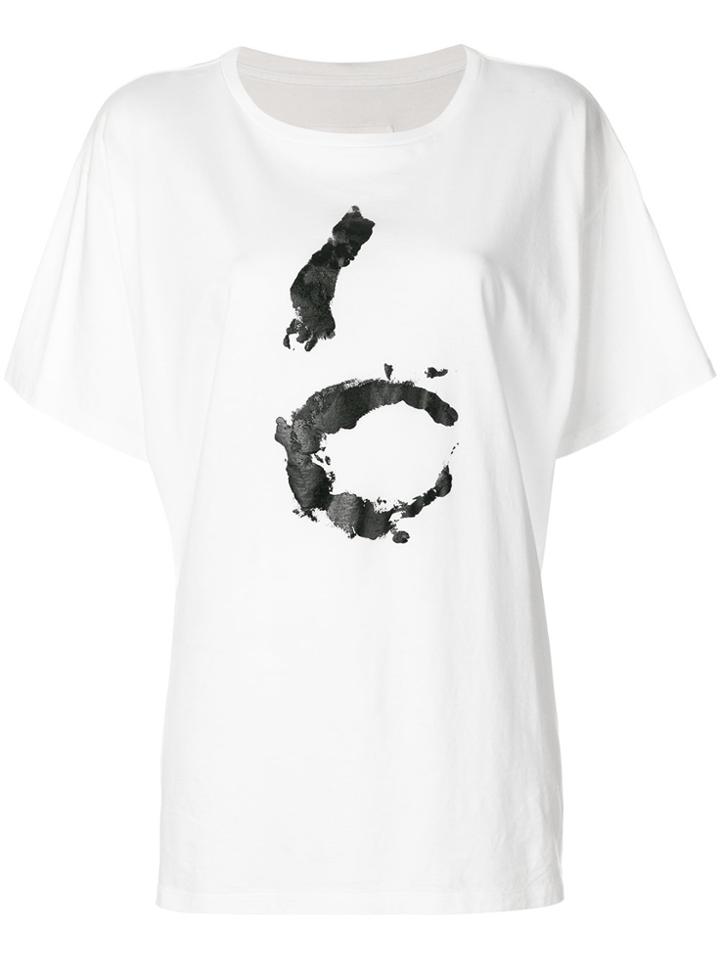 Mm6 Maison Margiela Oversized 6 T-shirt - White