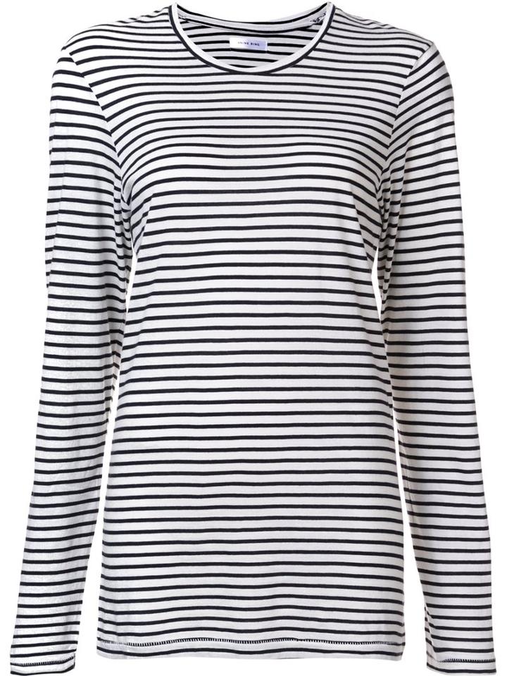 Anine Bing Striped Longsleeved T-shirt