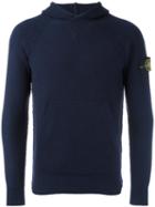 Stone Island Logo Patch Jumper, Men's, Size: Small, Blue, Polyamide/viscose/cashmere/wool