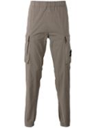 Stone Island Jogger-style Cargo Trousers, Men's, Size: Medium, Grey, Cotton/spandex/elastane