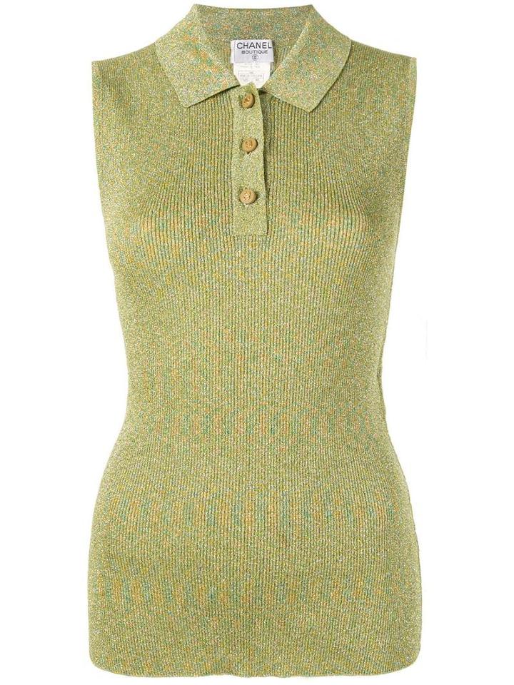 Chanel Pre-owned Sleeveless Tops - Green