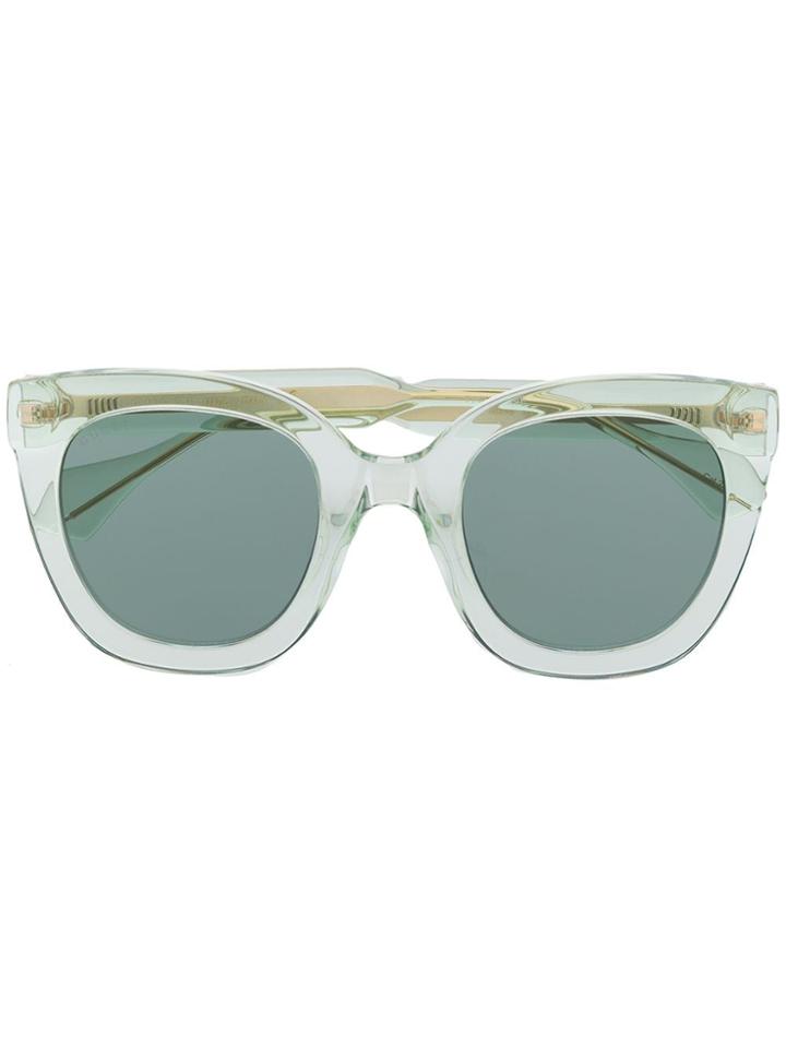 Gucci Eyewear Clear Frame Sunglasses - Green