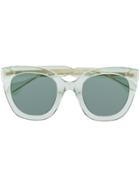 Gucci Eyewear Clear Frame Sunglasses - Green