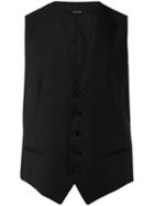 Tagliatore - Formal Waistcoat - Men - Cupro/virgin Wool - 48, Black, Cupro/virgin Wool