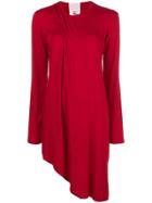 Lost & Found Rooms Asymmetric Long Sweater - Red