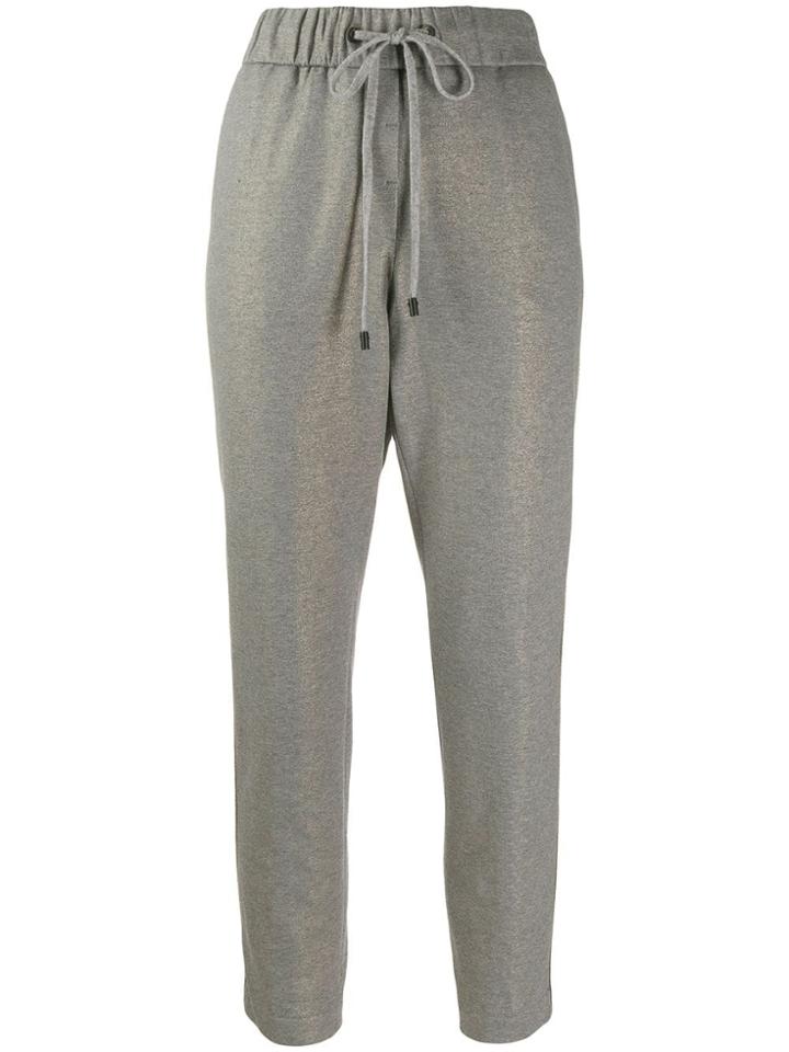 Peserico Tapered Panel Jogging Trousers - Grey