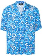 Dsquared2 Hawaiian Shirt - Blue