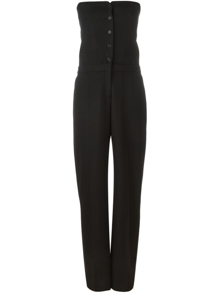 Maison Margiela Strapless Jumpsuit, Women's, Size: 40, Black, Polyamide/spandex/elastane/viscose/virgin Wool