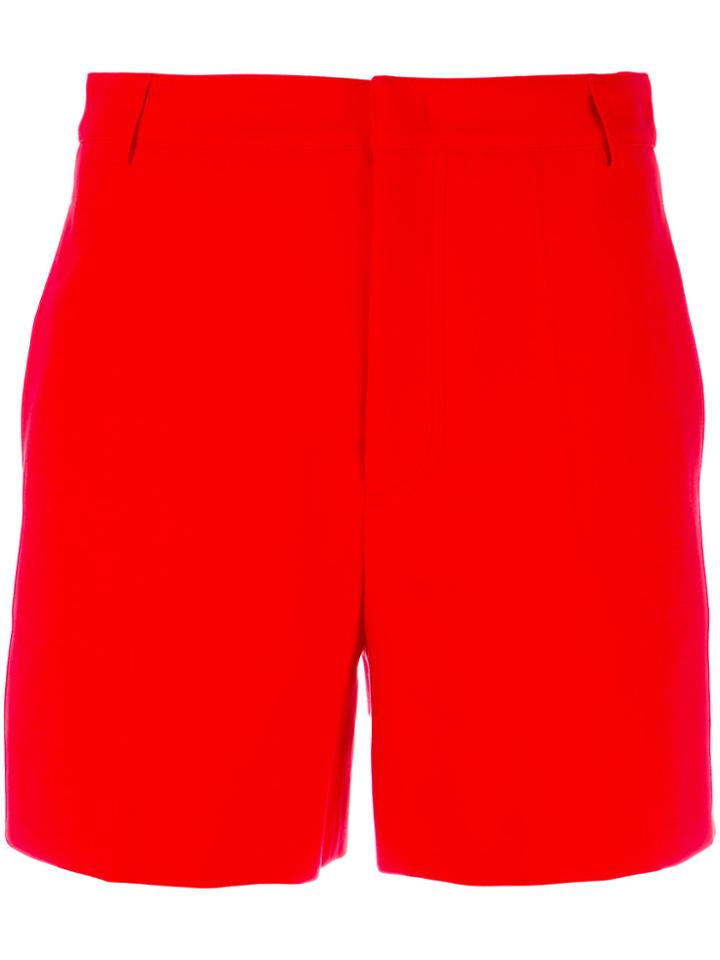Maison Kitsuné Side Welt Pockets Shorts - Red