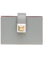 Fendi Press Stud Cardholder - Blue