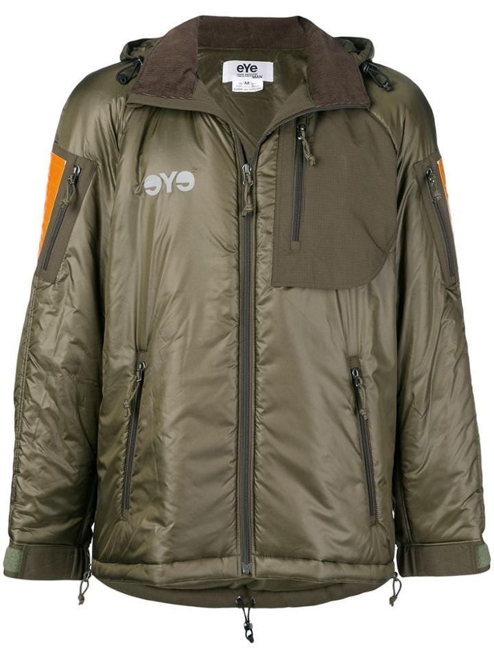 Junya Watanabe Man Zipped Hooded Jacket - Green