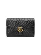 Gucci Gg Marmont Clutch - Black