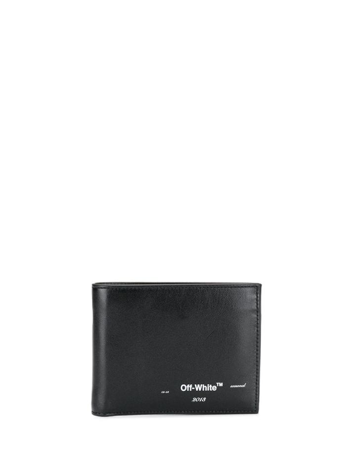 Off-white Logo Bifold Wallet - Black