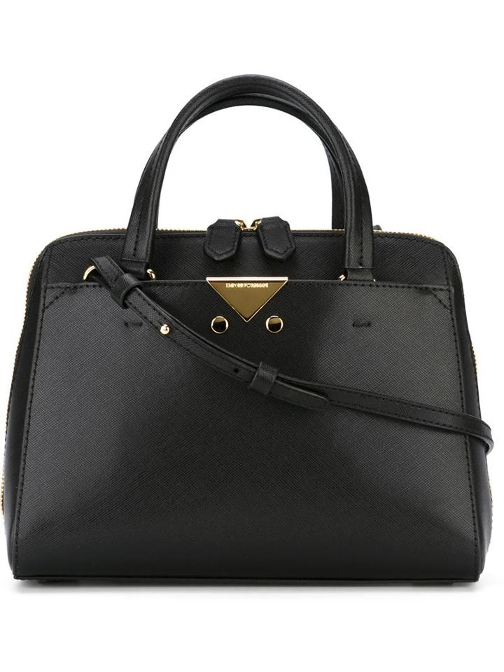 Emporio Armani Small Classic Tote, Women's, Black