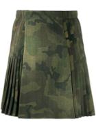 Ermanno Scervino Camo Print Skirt - Green