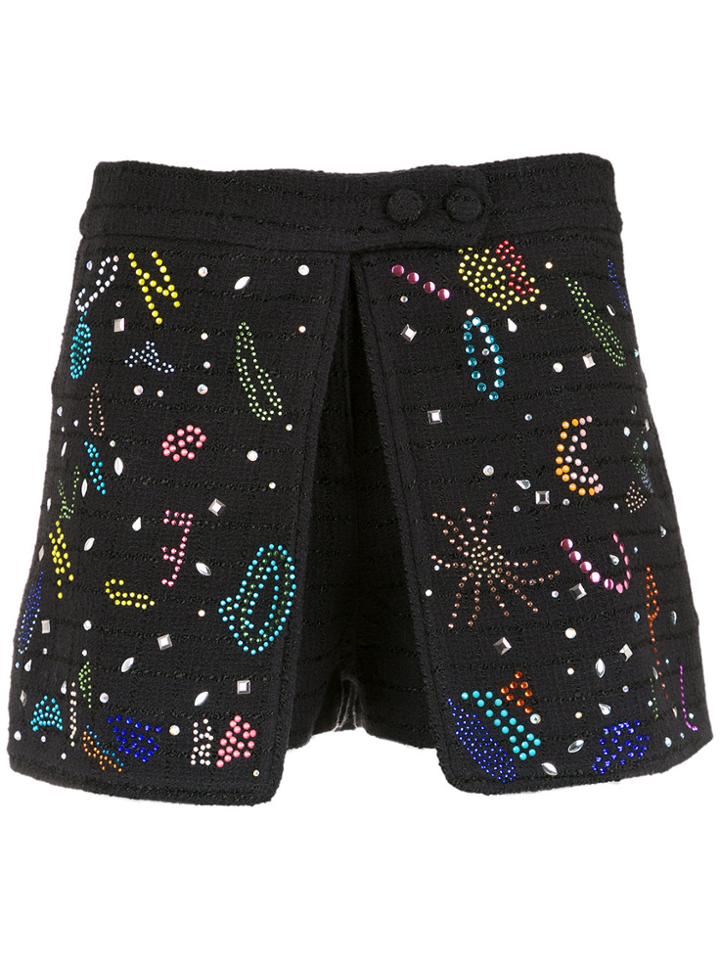 Andrea Bogosian Tweed Straight-fit Skirt - Black