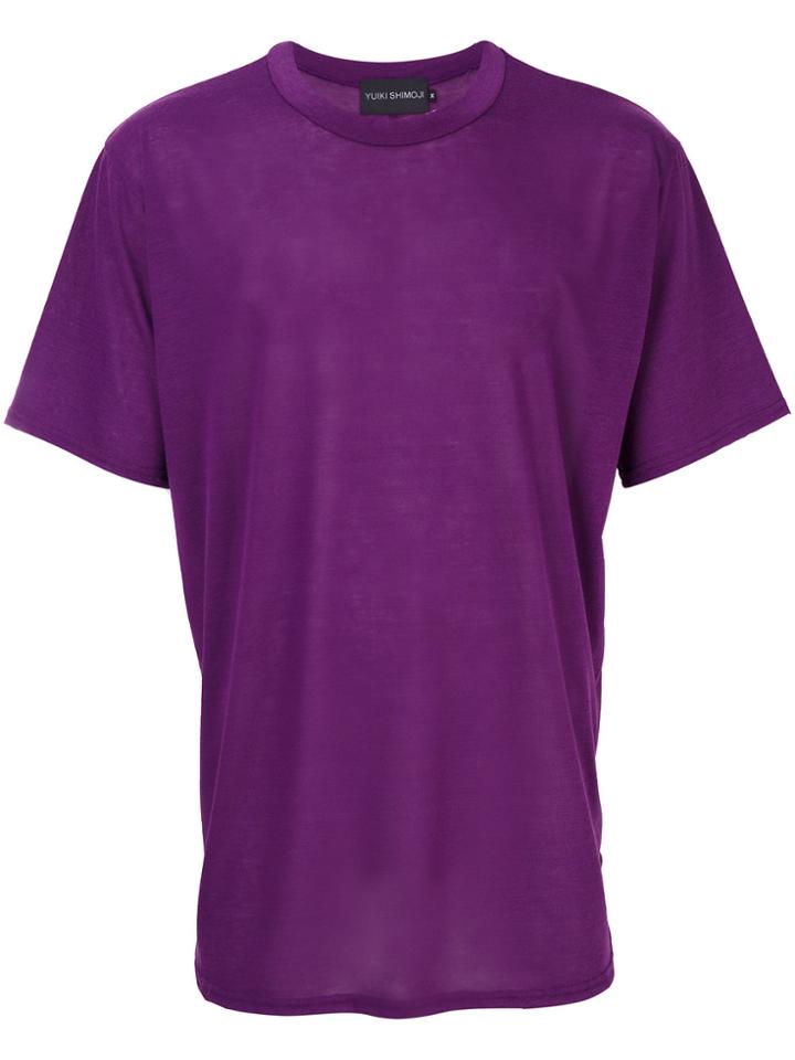 Yuiki Shimoji Crew Neck T-shirt - Pink & Purple