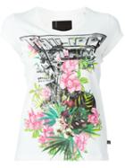 Philipp Plein Hawaii T-shirt, Women's, Size: S, White, Cotton
