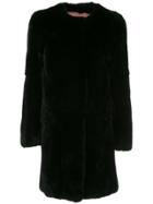 Yves Salomon Meteo Rex Midi Coat - Black