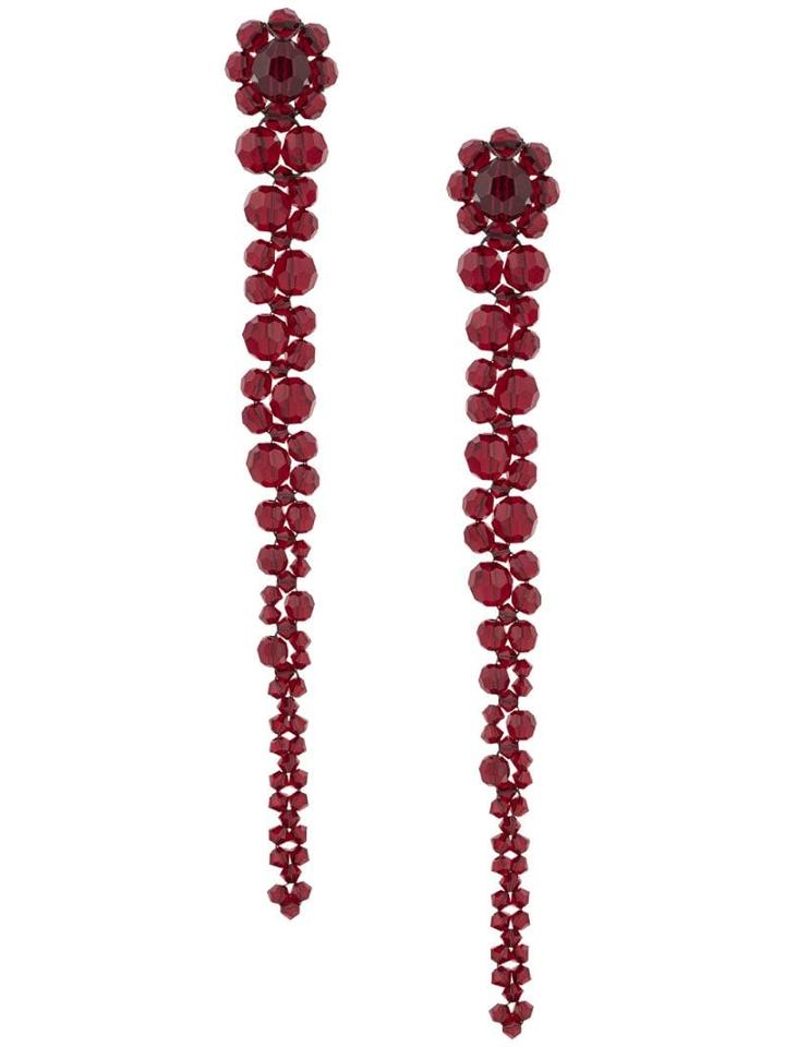 Simone Rocha Drop Earrings - Red