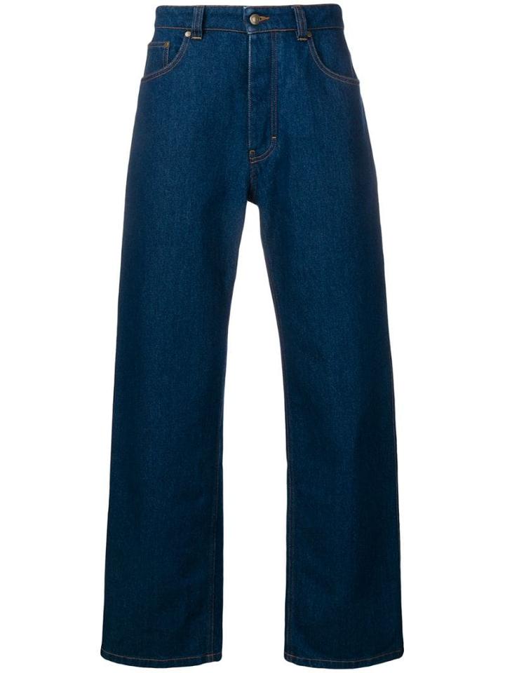 Ami Alexandre Mattiussi Wide Fit 5 Pockets Jeans - Blue