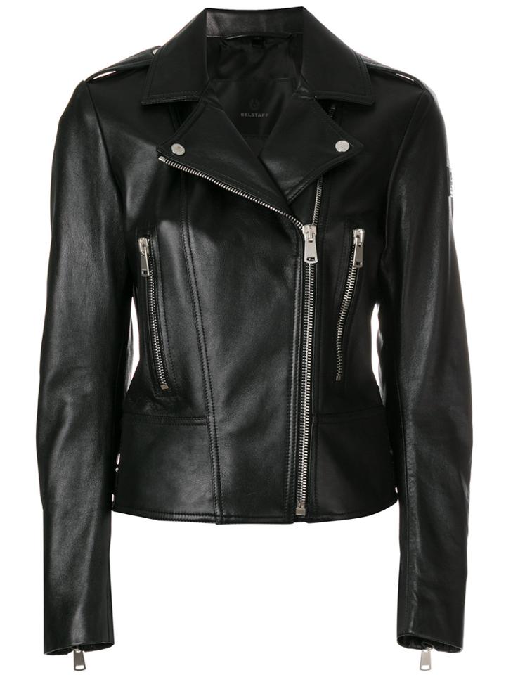 Belstaff Marving T Leather Biker Jacket - Black