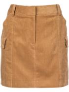 Stella Mccartney Corduroy Mini Skirt - Neutrals