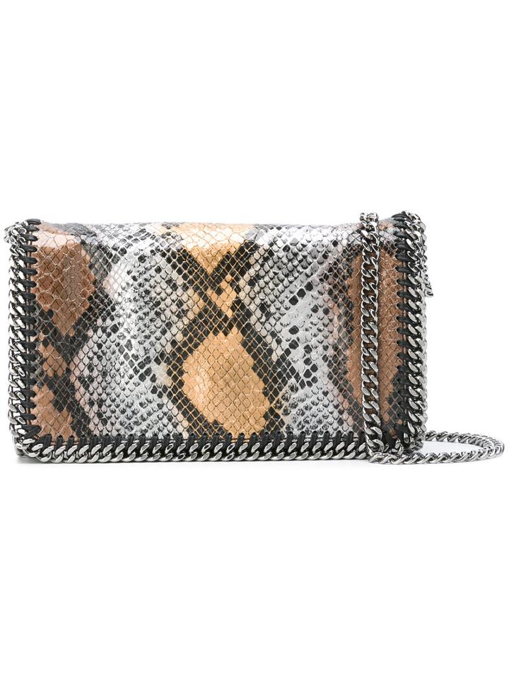 Stella Mccartney - Python Effect Chain Bag - Women - Polyamide/artificial Leather - One Size, Women's, Polyamide/artificial Leather