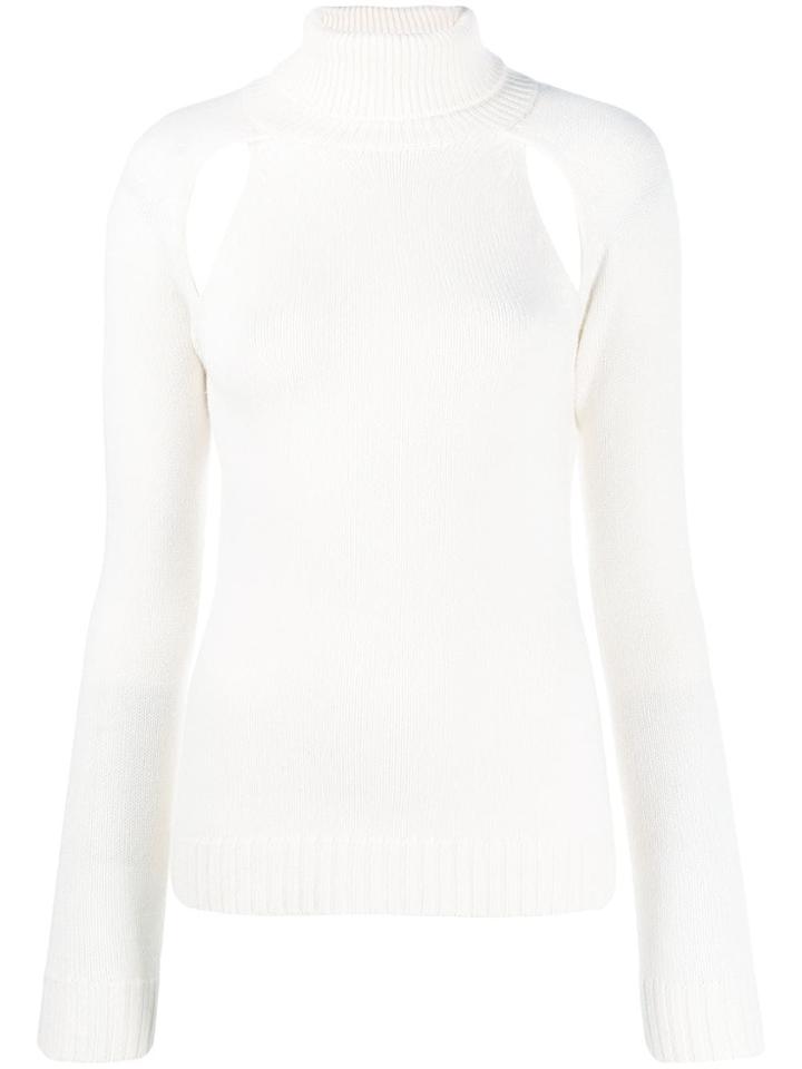 Tom Ford Cashmere Cut Out Sweater - White