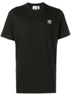 Adidas Logo Embroidered T-shirt - Black