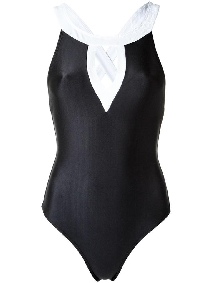 Lygia & Nanny Panelled Swimsuit - Black