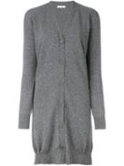 Tomas Maier Long Front Cardigan, Women's, Size: 4, Grey, Cashmere