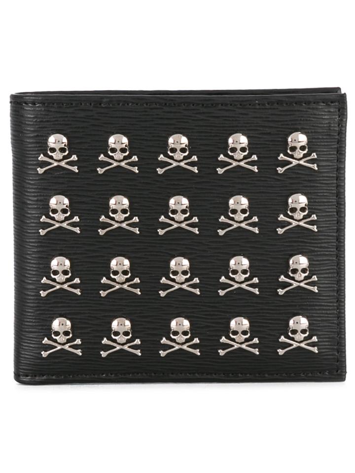 Philipp Plein Wallet With Skull Appliqués - Black