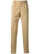 Maison Margiela Slim Trousers, Men's, Size: 50, Nude/neutrals, Cotton/wool