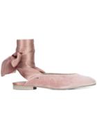 Aeyde Flanca Ballerina Shoes - Pink & Purple