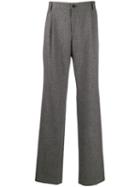 Dolce & Gabbana Woven Straight Trousers - Grey