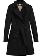 Burberry The Chelsea Mid-length Trench Coat - Black