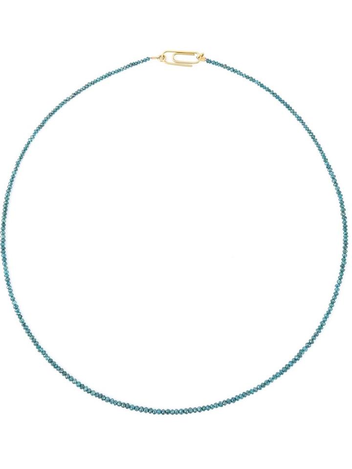 Uzerai Edits String Diamond Necklace, Women's, Metallic