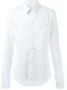 Givenchy Half Bib Shirt, Men's, Size: 42, White, Cotton/brass