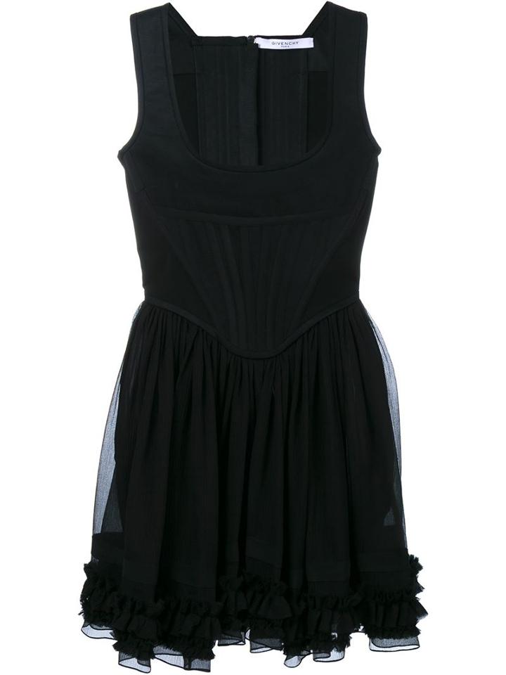 Givenchy Sleeveless Ruffle Corset Dress