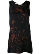 Damir Doma - Splatter Print Tank Top - Women - Cupro - M, Black, Cupro