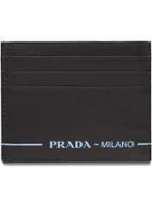 Prada Leather Credit Card Holder - Black