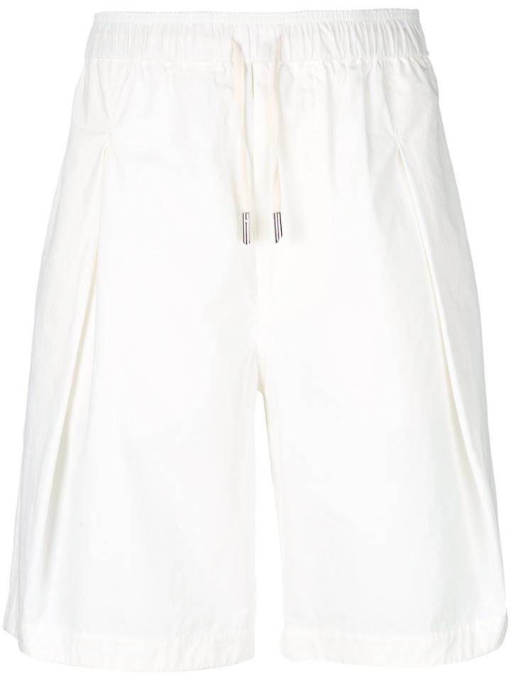 Cédric Charlier Drawstring Waist Shorts - White
