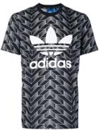 Adidas Originals - Soccer Print Trefoil Logo T-shirt - Men - Polyester - M, Black, Polyester