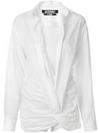 Jacquemus Fitted Shirt Playsuit - White